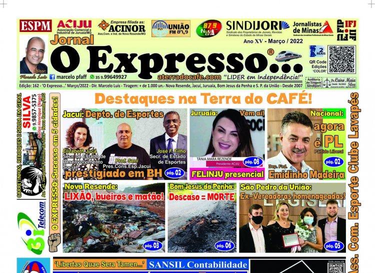 JORNAL O EXPRESSO…- EDIÇÃO 162 – QUINTA-FEIRA 31/03: