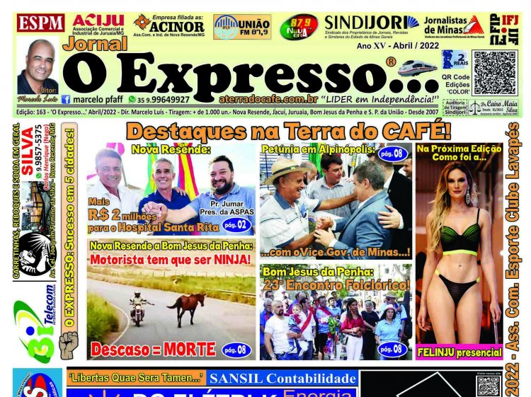 Jornal O EXPRESSO…-Edição 163 – Sexta-Feira 29/04: