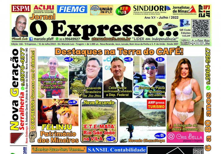 Jornal O EXPRESSO Edição 166 - Domingo 31/07: