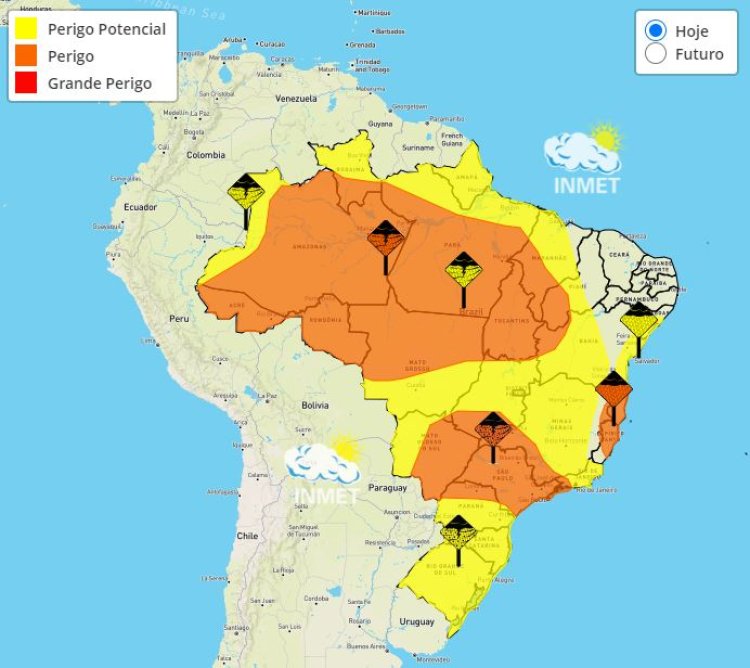 Previsão do tempo para Minas Gerais neste sábado, 3 de dezembro