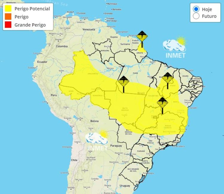 Previsão do tempo para Minas Gerais nesta quinta-feira, 15 de dezembro