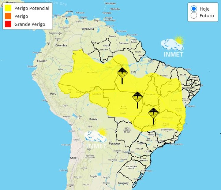 Previsão do tempo para Minas Gerais neste sábado, 17 de dezembro