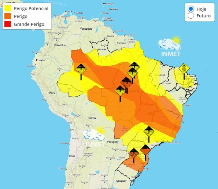 Previsão do tempo para Minas Gerais nesta segunda-feira, 19 de dezembro