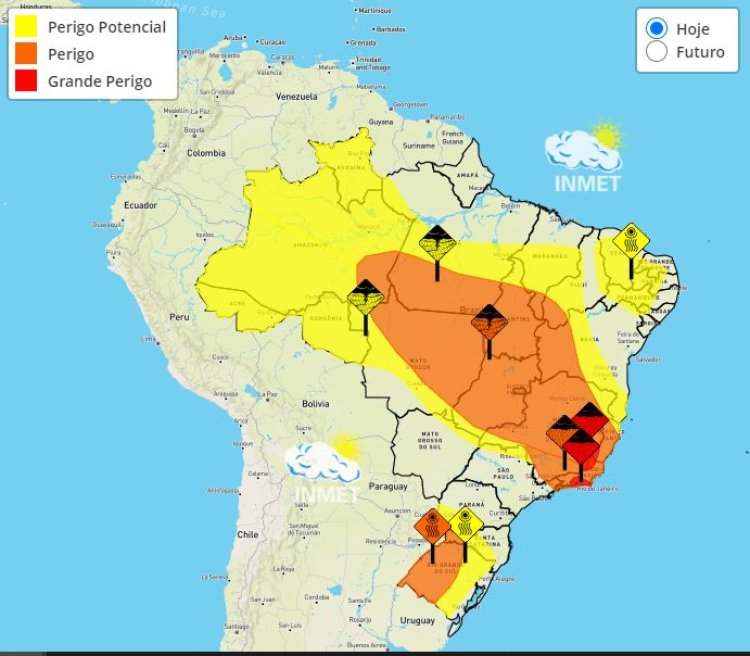 Previsão do tempo para Minas Gerais nesta sexta-feira, 6 de janeiro