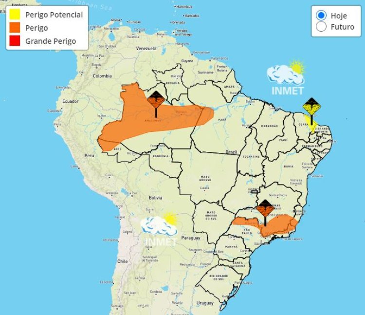 Previsão do tempo para Minas Gerais nesta sexta-feira, 20 de janeiro