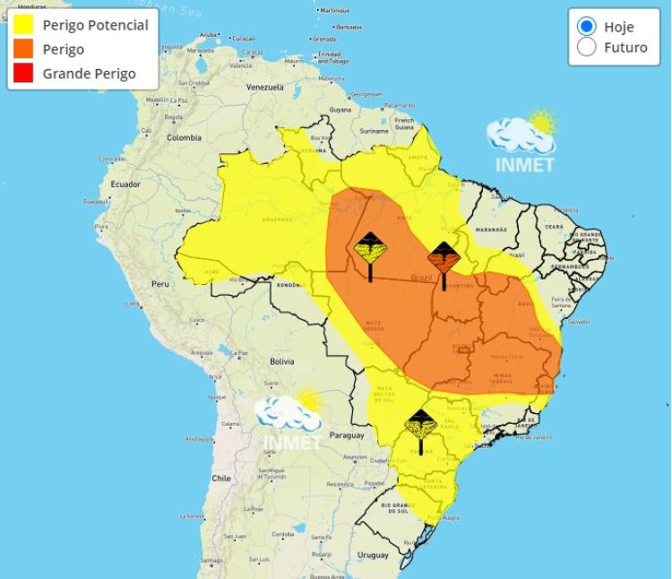 Previsão do tempo para Minas Gerais neste domingo, 22 de janeiro