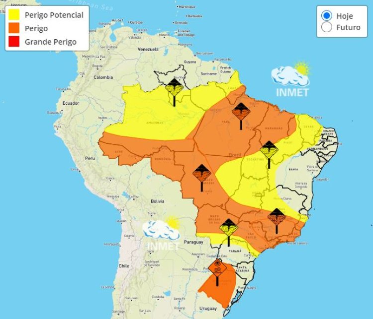 Previsão do tempo para Minas Gerais nesta terça-feira, 7 de fevereiro