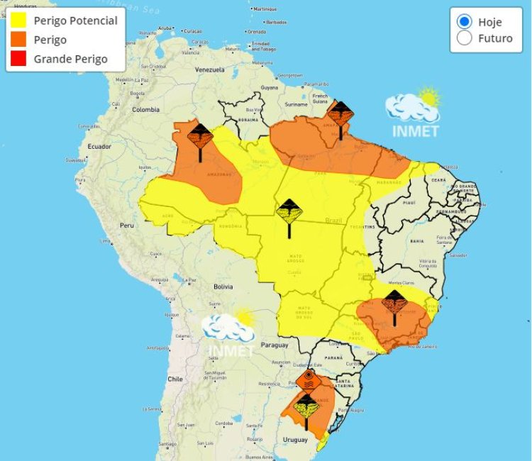 Previsão do tempo para Minas Gerais nesta quarta-feira, 8 de fevereiro