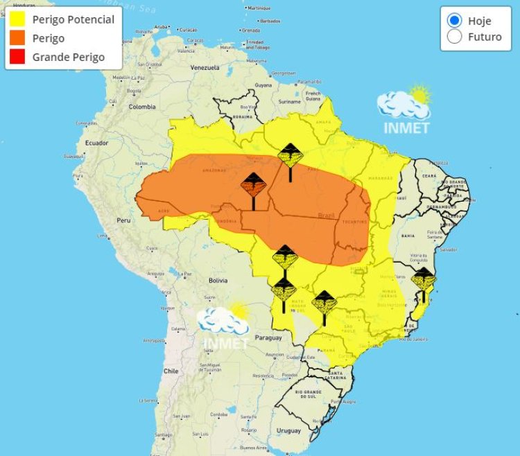 Previsão do tempo para Minas Gerais nesta quarta-feira, 8 de março