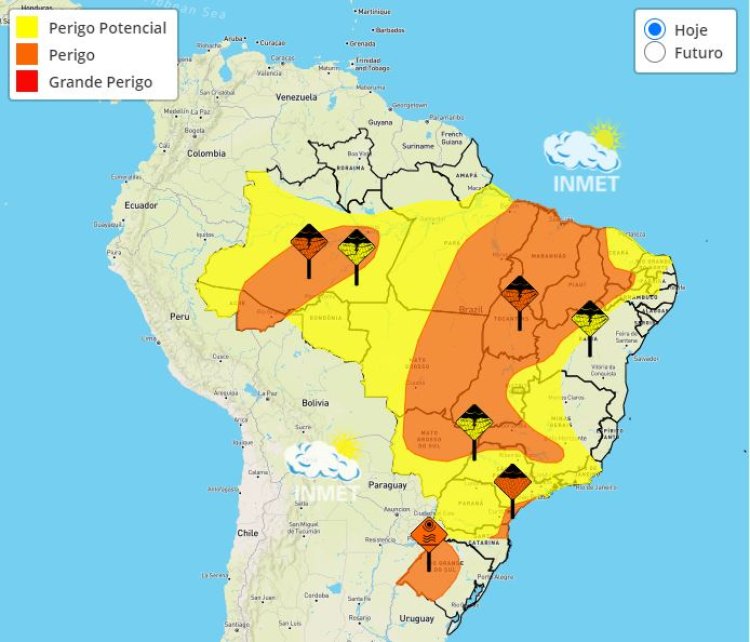 Previsão do tempo para Minas Gerais nesta segunda-feira, 13 de março