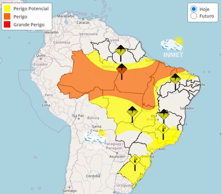 Previsão do tempo para Minas Gerais neste domingo, 2 de abril