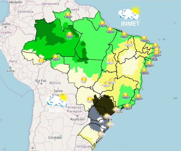 Previsão do tempo para Minas Gerais nesta quinta-feira, 1 de junho 