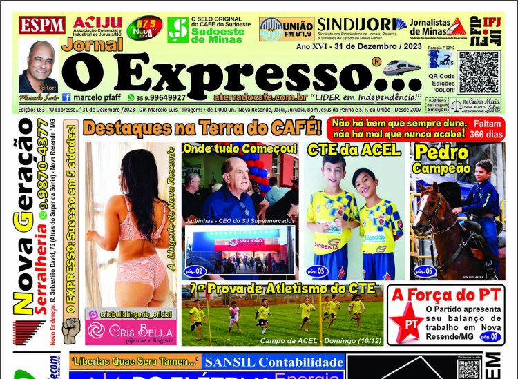Jornal O EXPRESSO... - Edição 183: "LIDER em Independência!"