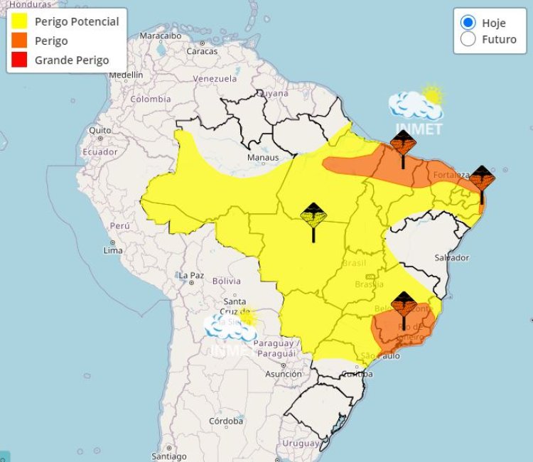 Previsão do tempo para Minas Gerais nesta quinta-feira, 7 de março