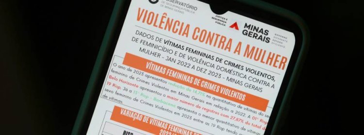 Redução de 14,7% no número de mulheres vítimas de crimes violentos em Minas