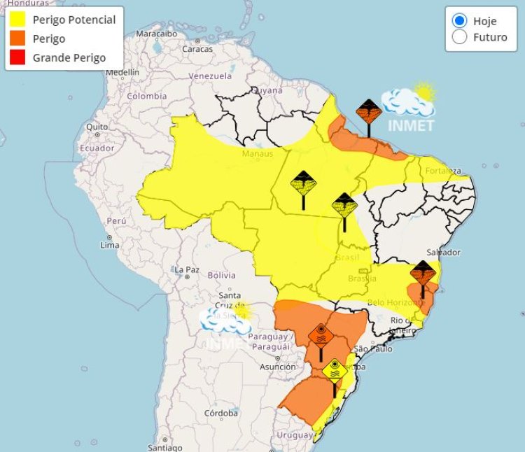 Previsão do tempo para Minas Gerais nesta terça-feira, 12 de março