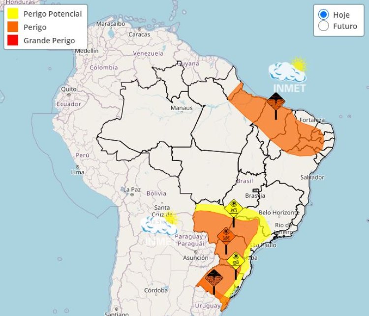 Previsão do tempo para Minas Gerais nesta quinta-feira, 14 de março