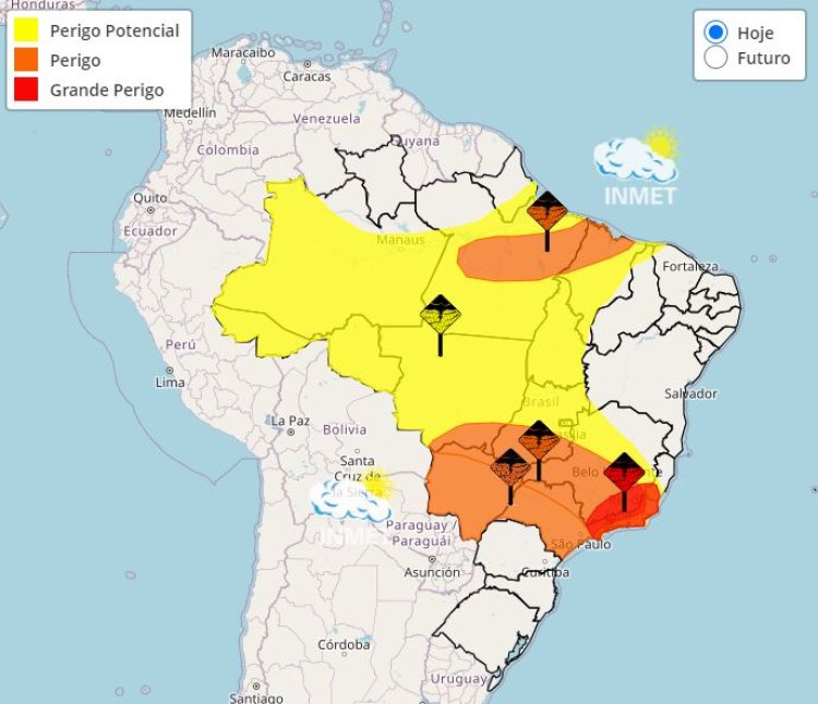 Previsão do tempo para Minas Gerais nesta sexta-feira, 22 de março