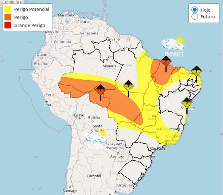 Previsão do tempo para Minas Gerais nesta terça-feira, 26 de março