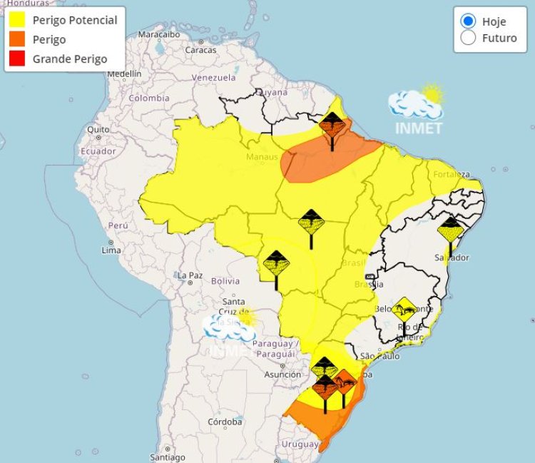 Previsão do tempo para Minas Gerais neste domingo, 14 de abril