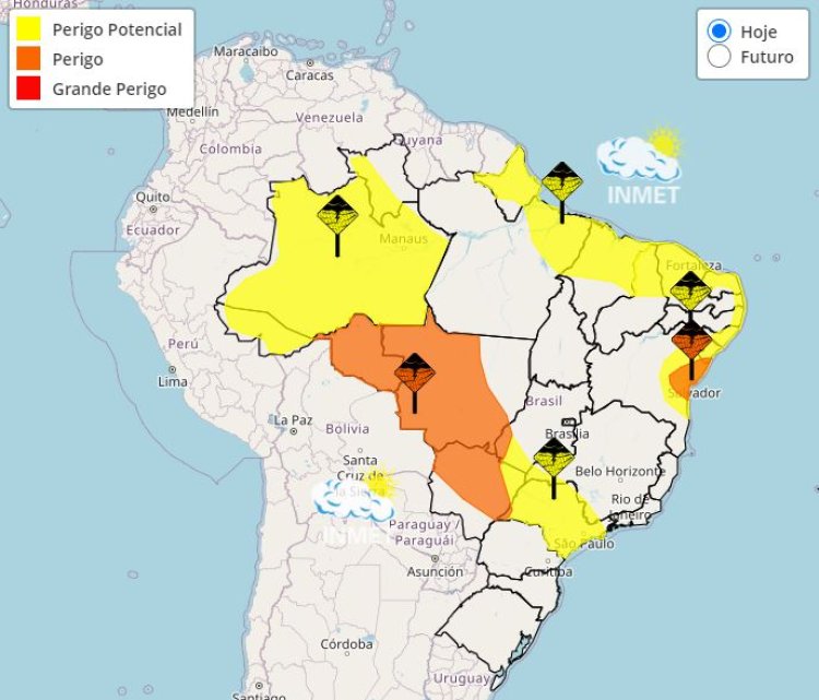 Previsão do tempo para Minas Gerais nesta quarta-feira, 17 de abril