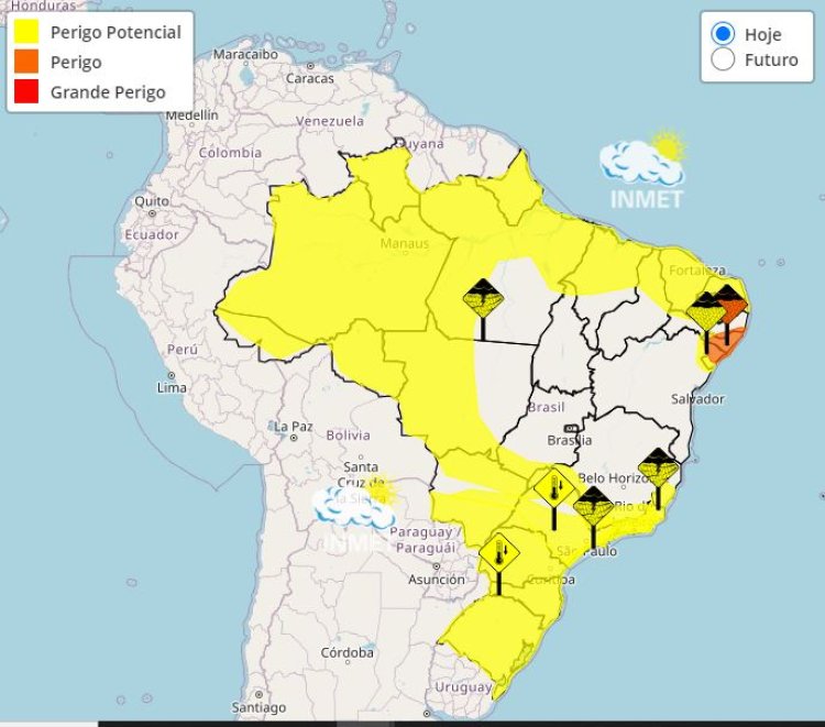 Previsão do tempo para Minas Gerais nesta quinta-feira, 18 de abril