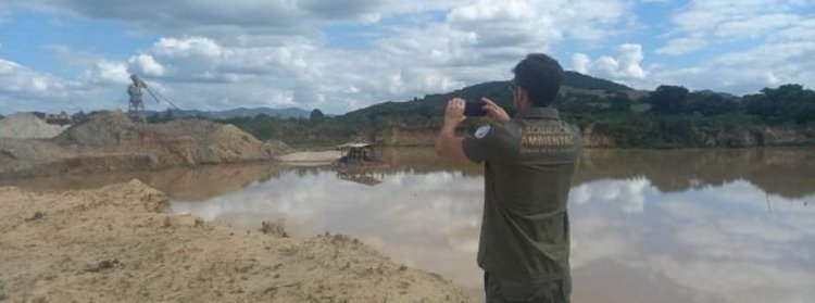 FISCALIZAÇÃO: Extração de areia e cascalho no Sul de Minas na MIRA