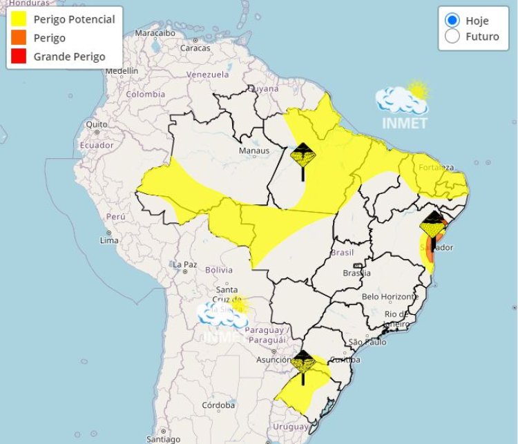 Previsão do tempo para Minas Gerais nesta terça-feira, 23 de abril