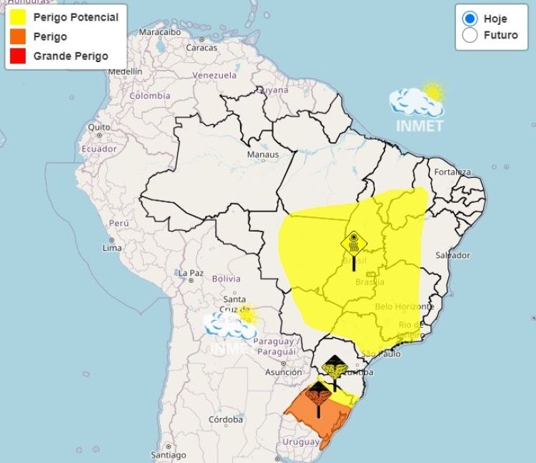 Previsão do tempo para Minas Gerais nesta quarta-feira, 19 de junho