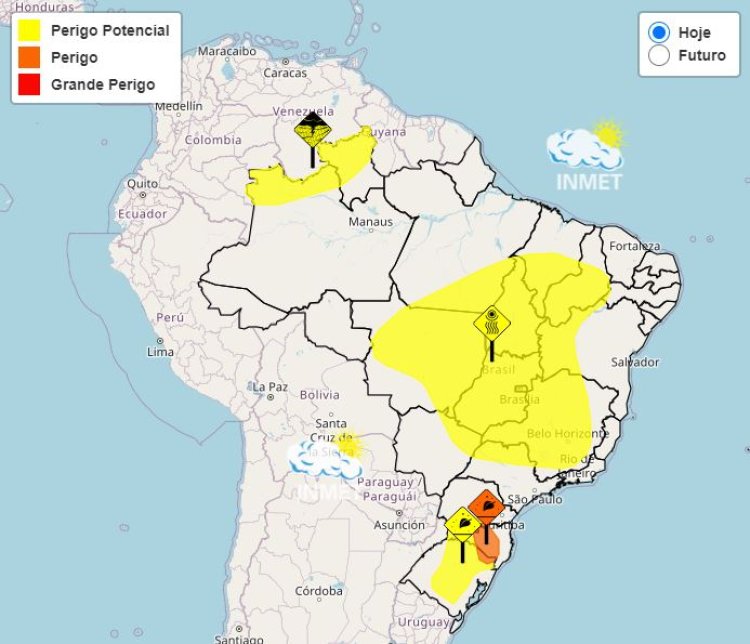 Previsão do tempo para Minas Gerais nesta quinta-feira, 27 de junho