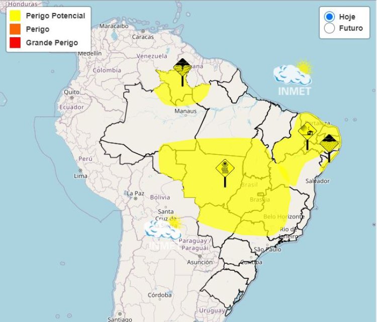 Previsão do tempo para Minas Gerais nesta quarta-feira, 17 de julho
