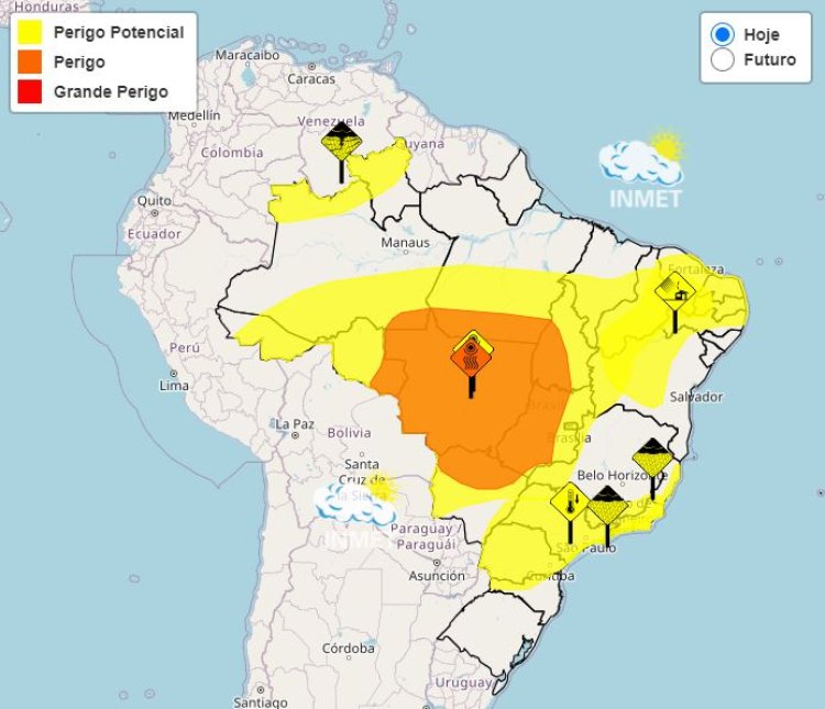 Previsão do tempo para Minas Gerais nesta quarta-feira, 31 de julho