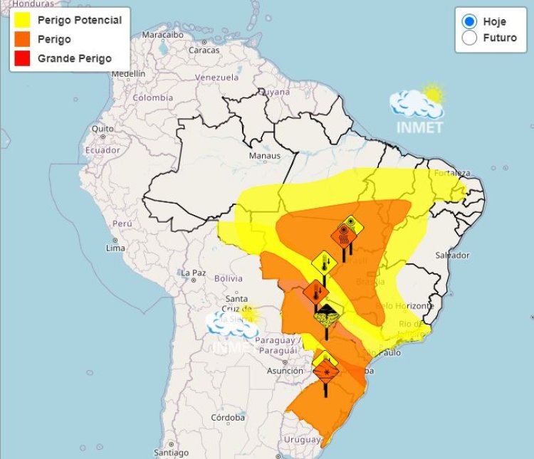 O tempo para Minas Gerais nesta quinta-feira, 8 de agosto