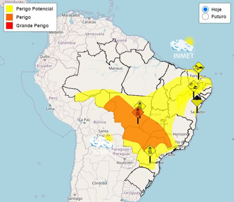 O tempo para Minas Gerais nesta quarta-feira, 14 de agosto