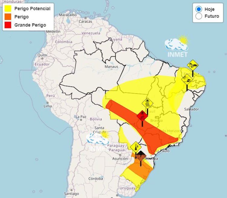 Previsão do Tempo para Minas Gerais nesta Sexta-feira, 23 de Agosto