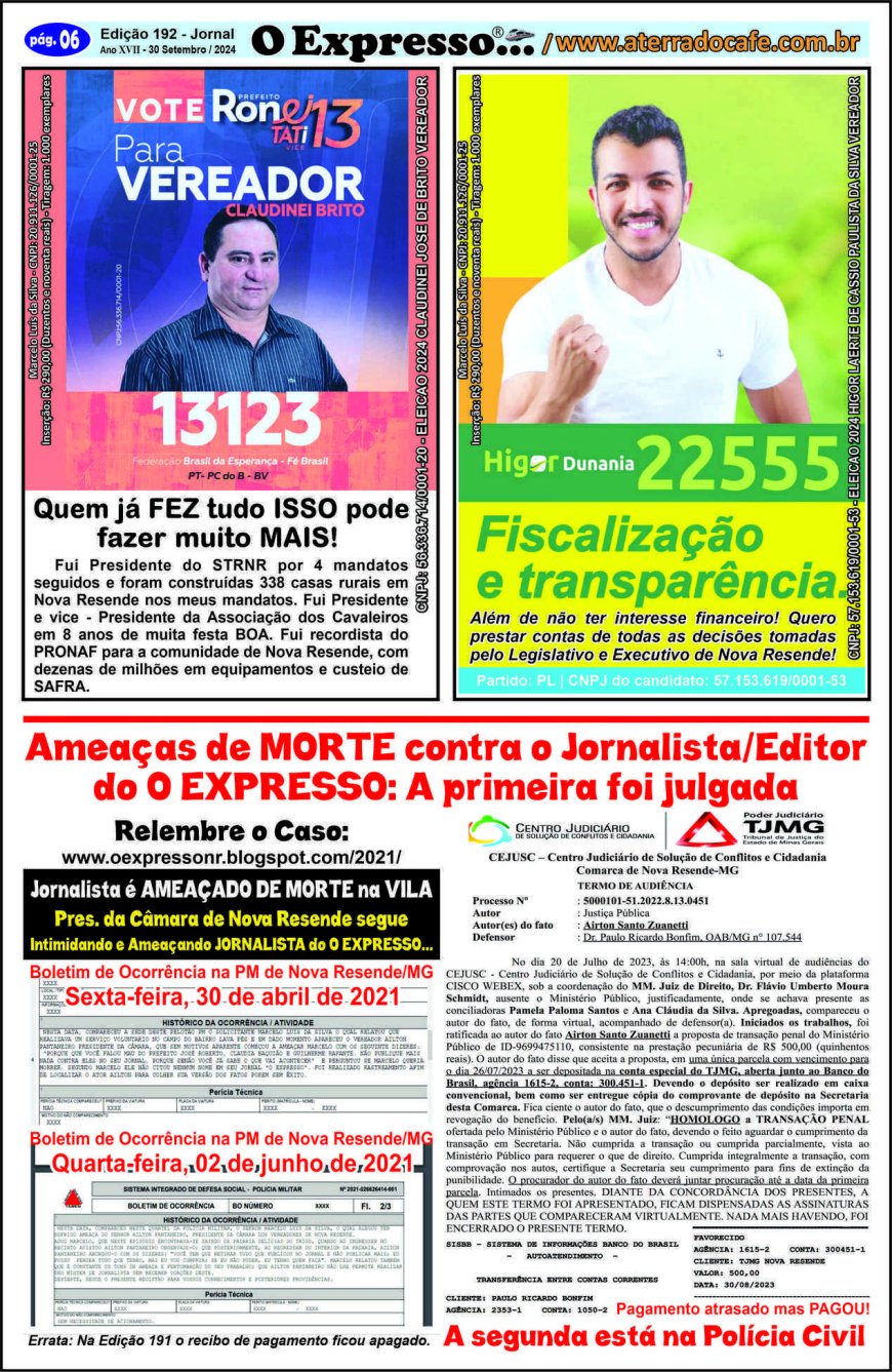 Jornal O EXPRESSO... - Edição 192: "A última linha de defesa!" - Página 06: