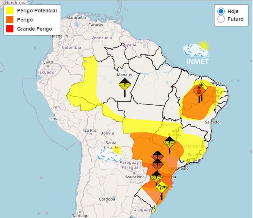 Previsão do tempo para Minas Gerais nesta quinta-feira, 10 de outubro