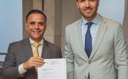 Presidente eleito da OAB&MG, Gustavo Chalfun, se reúne com o presidente da ALMG para tratar de pautas importantes para a advocacia