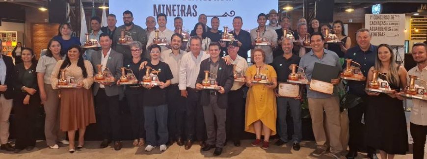 Minas Gerais: Vencedores do 1º Concurso de Avaliação da Qualidade das Cachaças de Alambique e Aguardentes