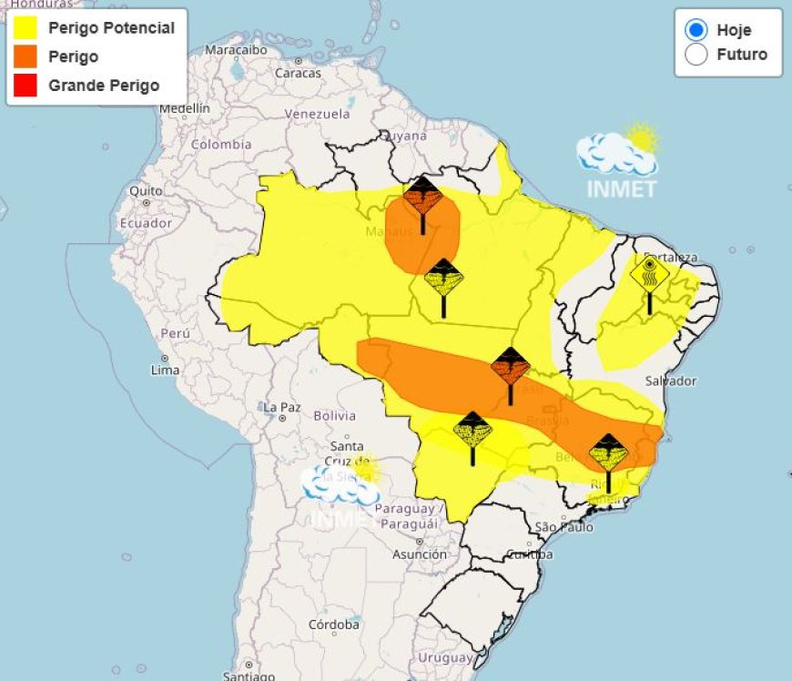 Previsão do Tempo para Minas Gerais nesta Quinta-feira, 12 de Dezembro