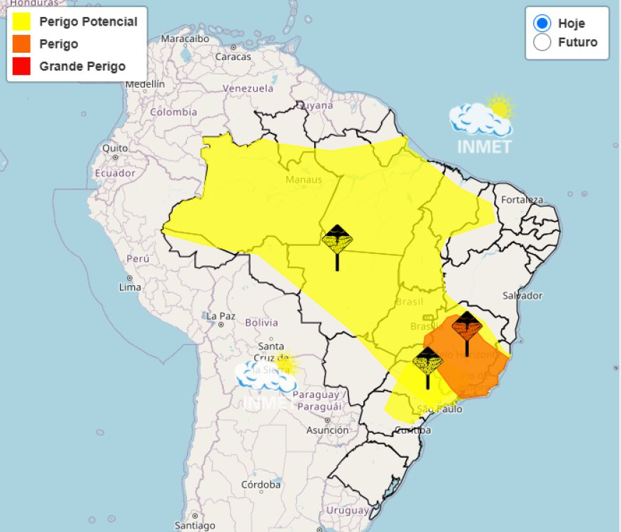 Previsão do Tempo para Minas Gerais – Domingo, 29 de dezembro de 2024
