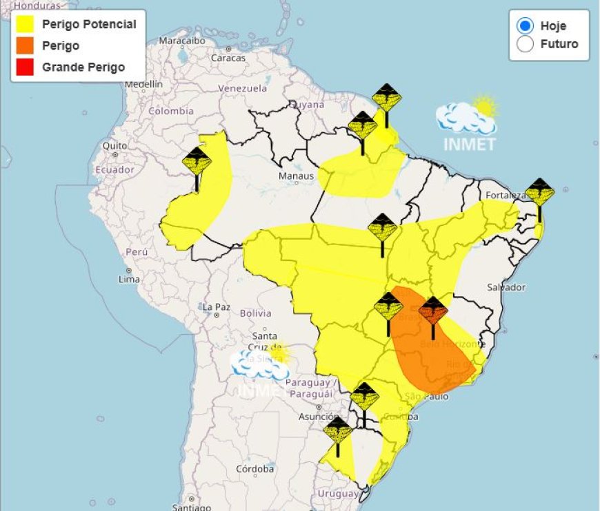Previsão do tempo para Minas Gerais: chuva e trovoadas nesta quarta-feira (29/1)