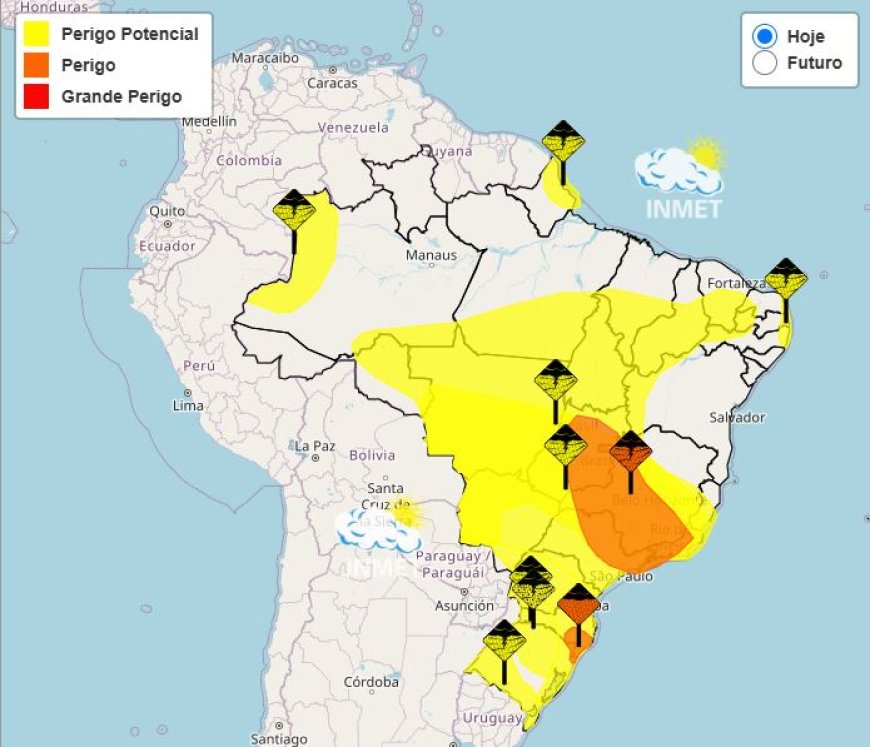 Previsão do tempo para Minas: chuva forte e ventos intensos nesta quinta-feira