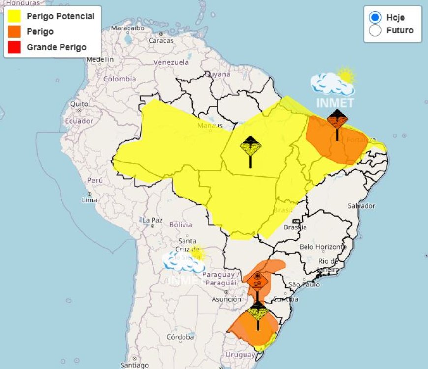Previsão do tempo em MG: temperaturas, alertas de chuva e risco de tempestades