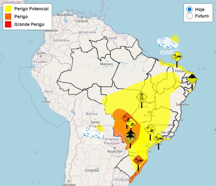 Clima em Minas Gerais: temperaturas elevadas nesta quarta-feira em meio-oeste com estabilidade e sem geadas