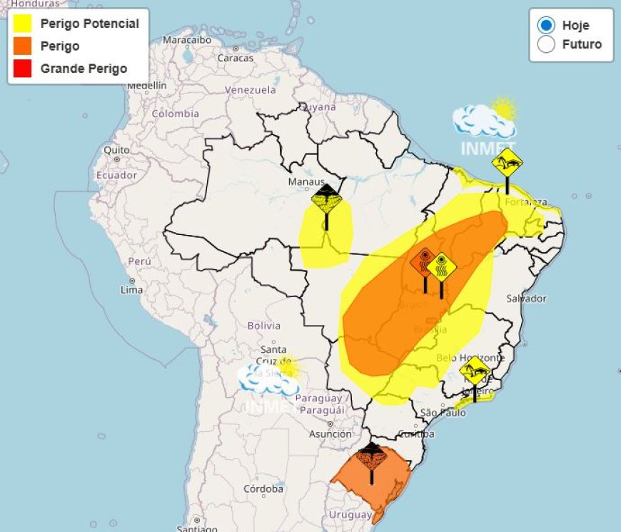 Previsão do Tempo em Minas Gerais — Domingo, 5 de Outubro de 2025