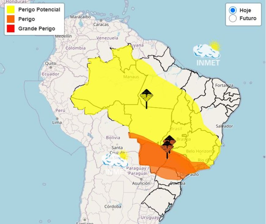 Previsão do Tempo – Sul de Minas e Região Cafeeira Hoje