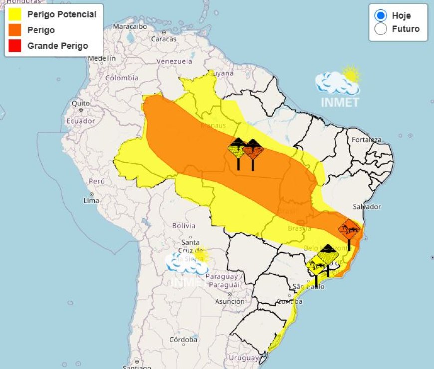 Tempestades isoladas em Minas Gerais no domingo (19/10)