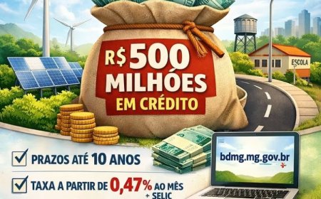 Prefeituras mineiras terão R$ 500 milhões no Edital BDMG Municípios 2026 para financiar infraestrutura e sustentabilidade