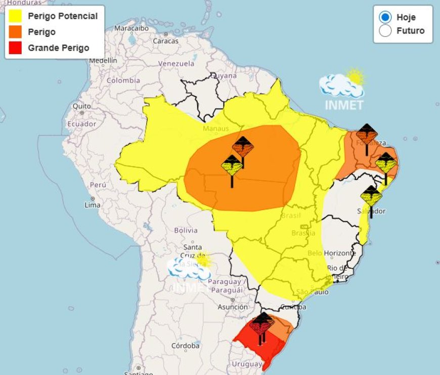 Previsão do tempo Minas Gerais 12 de fevereiro chuva e tempestades